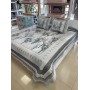 ETEHOMETEX ÇİFT KİŞİLİK KAPİTONELİ YATAK ÖRTÜSÜ SETİ PALMİRA GRİ 8696474231894